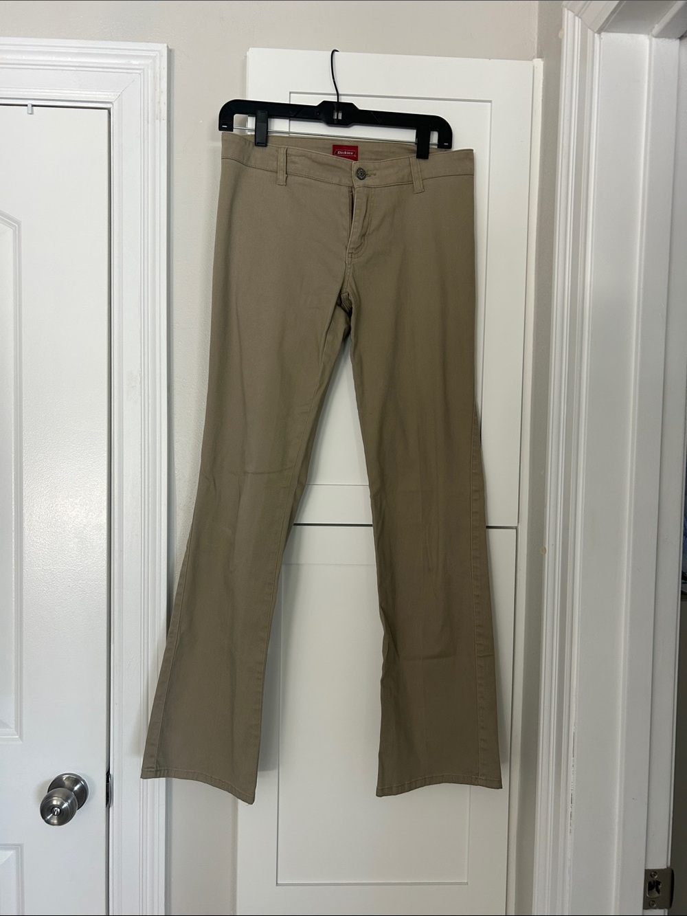 Dickies Khaki Wide-Leg Flare Jeans
